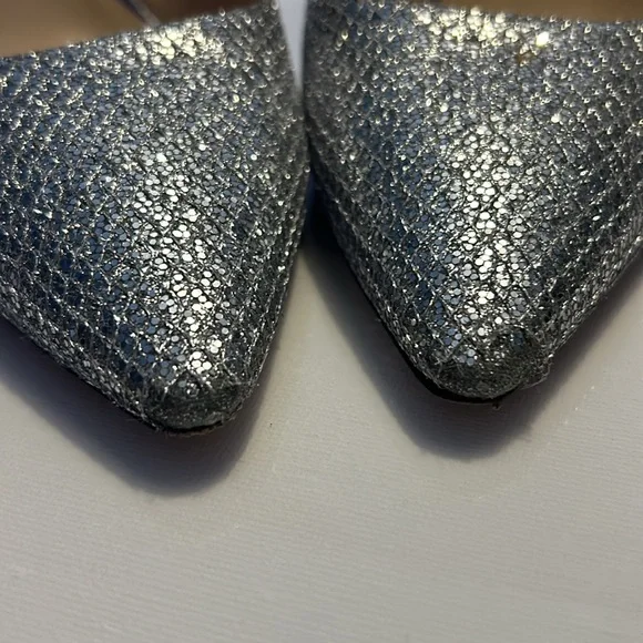 Jimmy Choo Silver Remy Heels - Picture 12 of 12